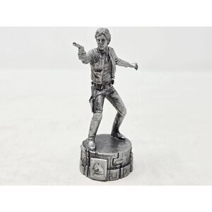 STAR WARS 2005 SAGA EDITION CHESS SET REPLACEMENT SILVER HAN SOLO KNIGHT